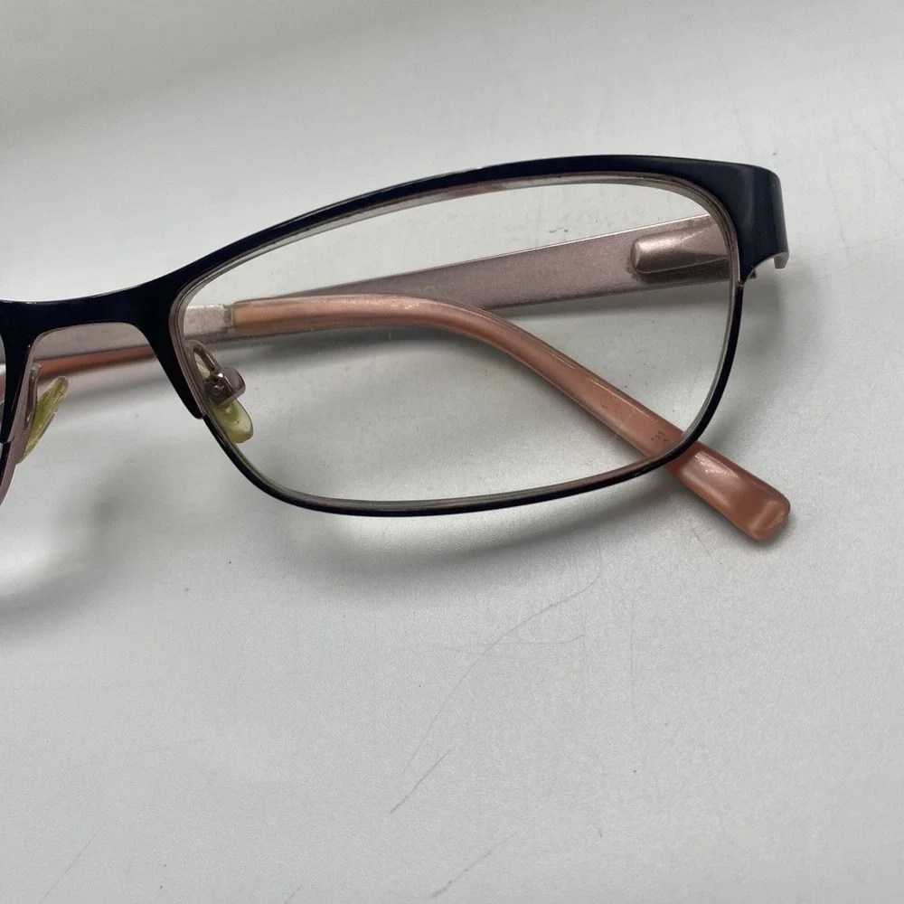 Ted Baker Eyeglasses Women FRAME ONLY Alosiu B222 52-16-135 Black Pink 557
